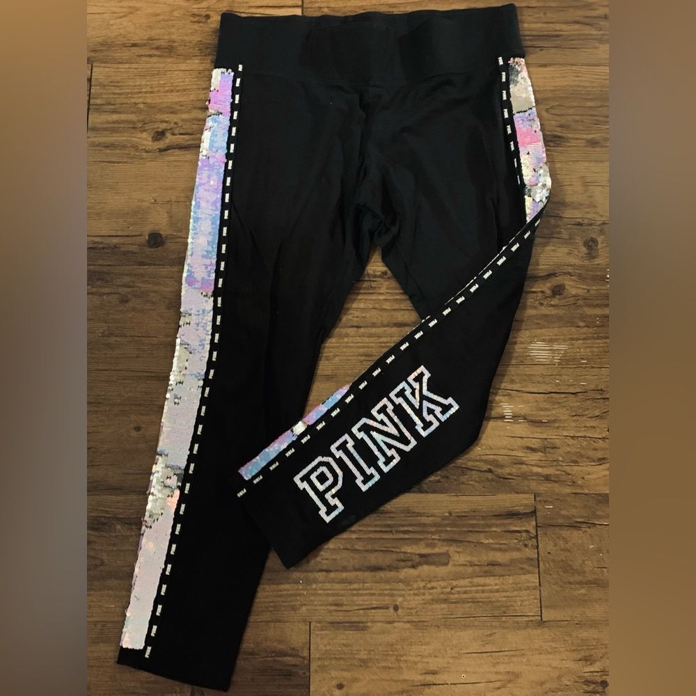 PINK VS MERMAID BLING TOP / YOGA LEGGINGS OUTFIT SET XL - Picture 8 of 11